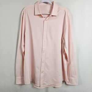 Rhone Commuter Shirt Slim Fit In Pink - Size XXL